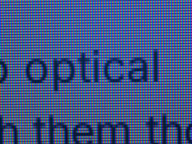Subpixel pattern on an old LCD monitor.