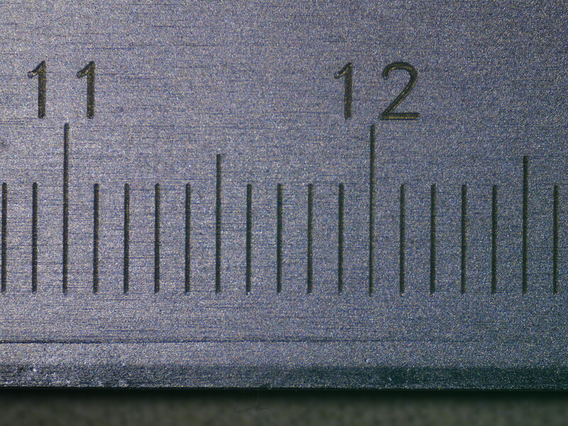 A metal ruler